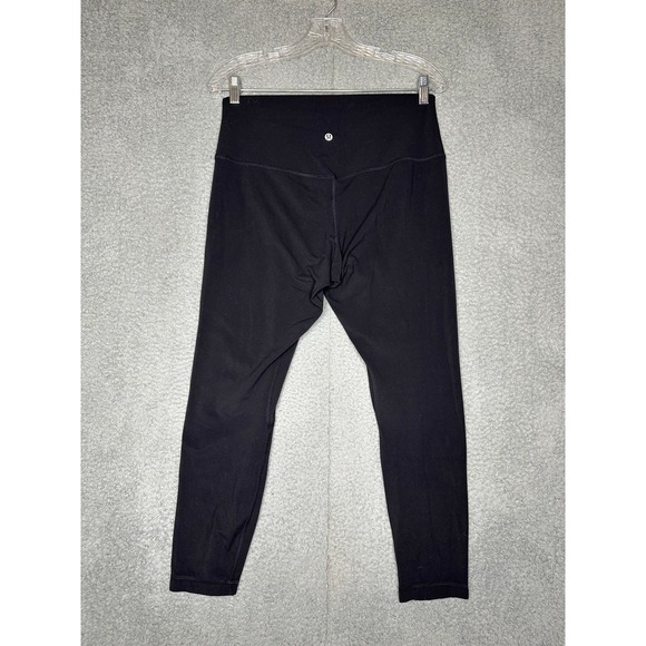 Lululemon Align High Rise Crop Leggings Black Size 12 - Picture 2 of 3